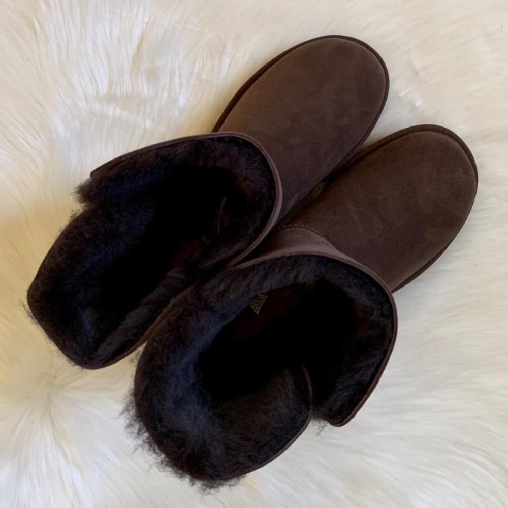 UGG Chocolate Bailey Button II Boots - Picture 6 of 8